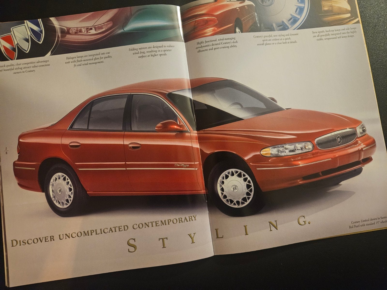 Brochure Buick Century 1998 USA, Ophalen of Verzenden, Zo goed als nieuw, Overige merken