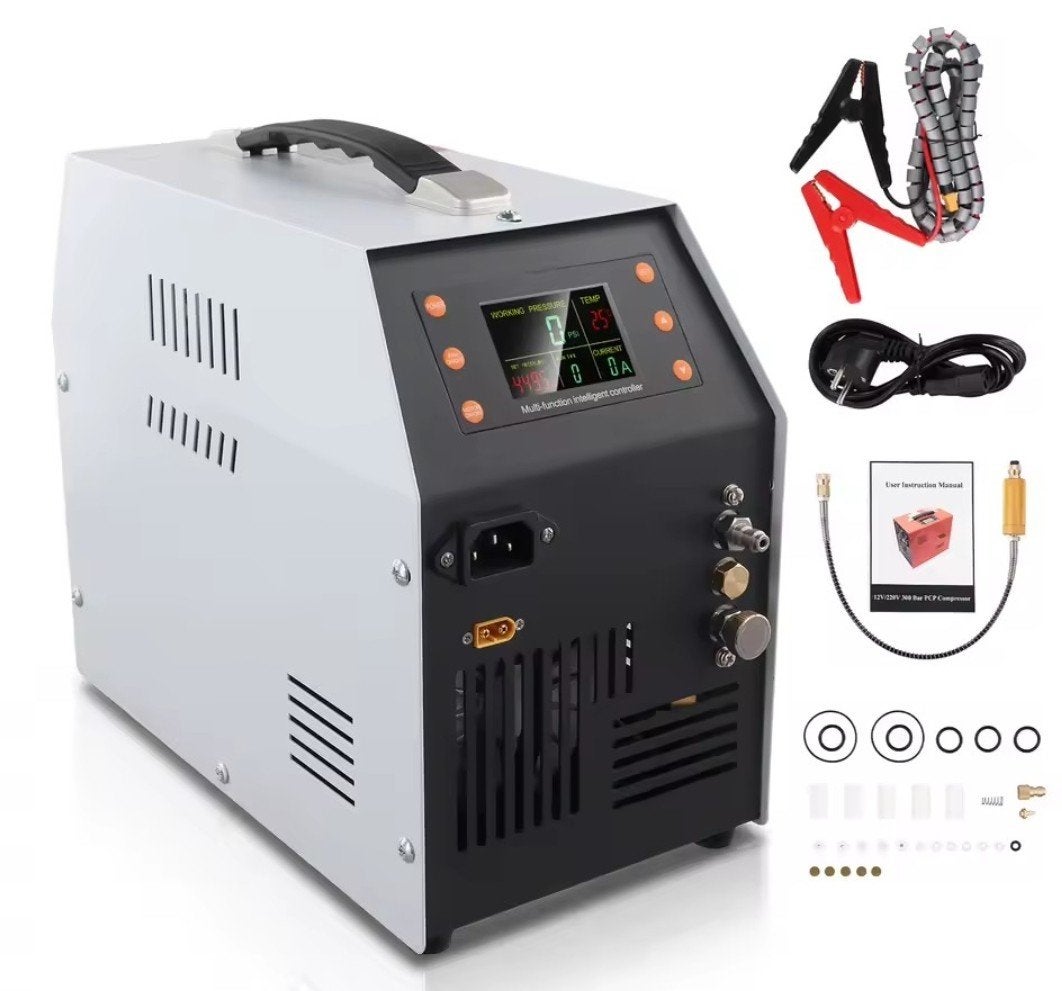 Nieuwe PCP Compressor met autostop en lcd scherm, Ophalen of Verzenden, Nieuw