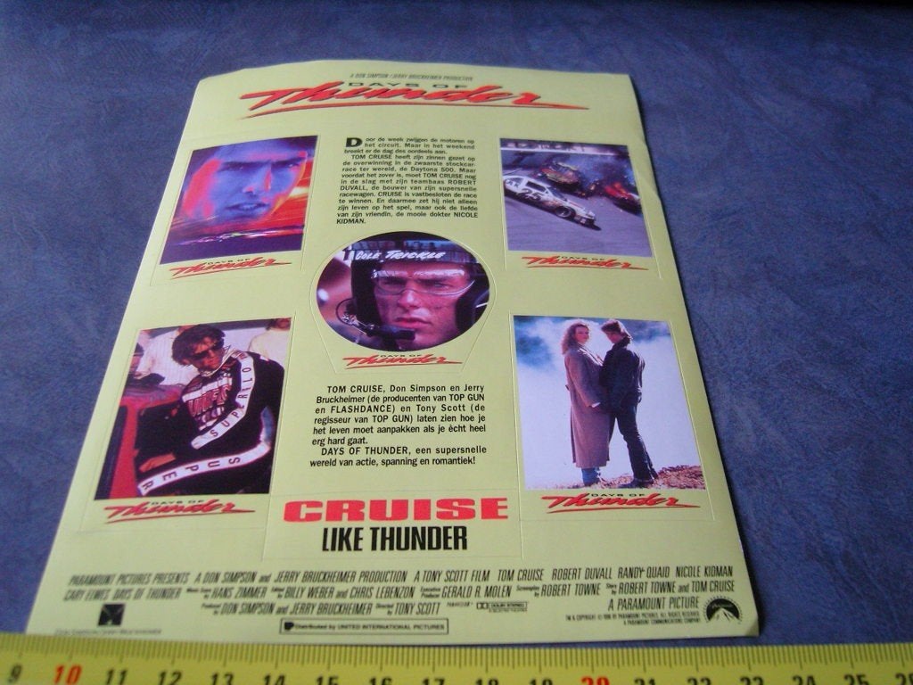 sticker Days of Thunder  Cruise Like Thunder, Ophalen of Verzenden, Zo goed als nieuw