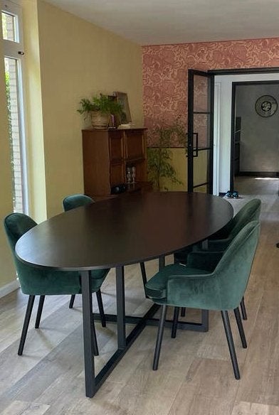 Vier dutchbone eetkamerstoelen - Loods5, Hout, Overige kleuren, Ophalen of Verzenden, Zo goed als nieuw
