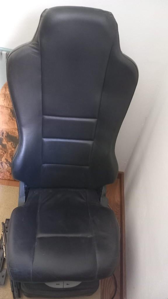 Vrachtwagenstoelen Grammer, echt leer, zeer goede staat, Ophalen, Gebruikt, Overige merken, Interieur en Bekleding