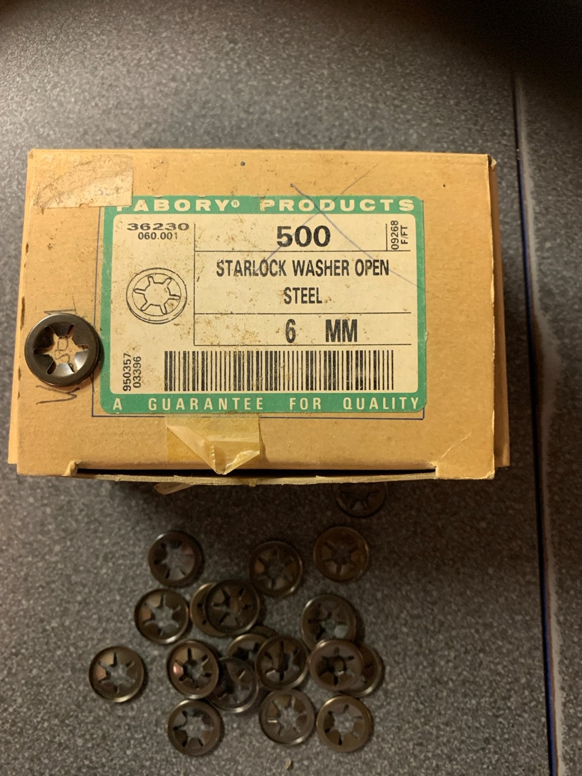 Starlock sluitringen open staal 6mm - 500 stuks, Ophalen of Verzenden, Nieuw, Minder dan 50 mm, Overige typen