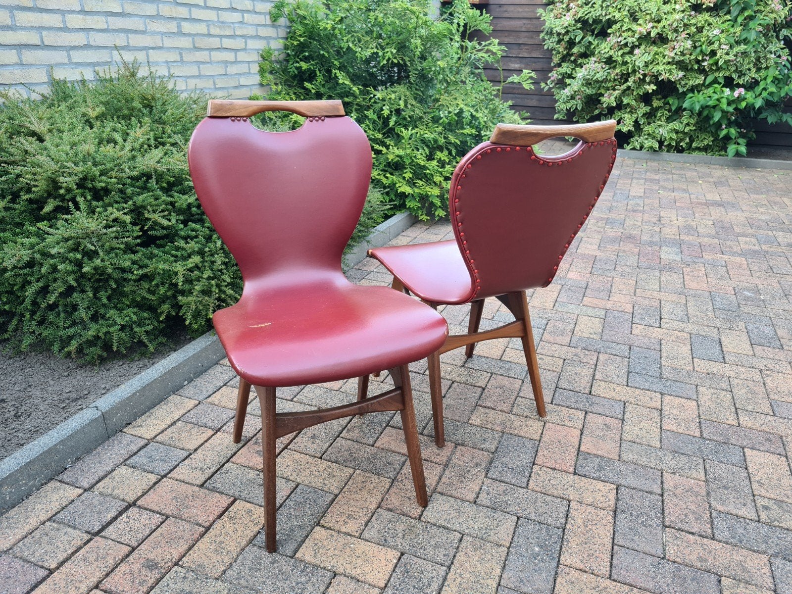 Eetkamerstoelen jaren 60 2 stuks, Antiek en Kunst, Ophalen of Verzenden