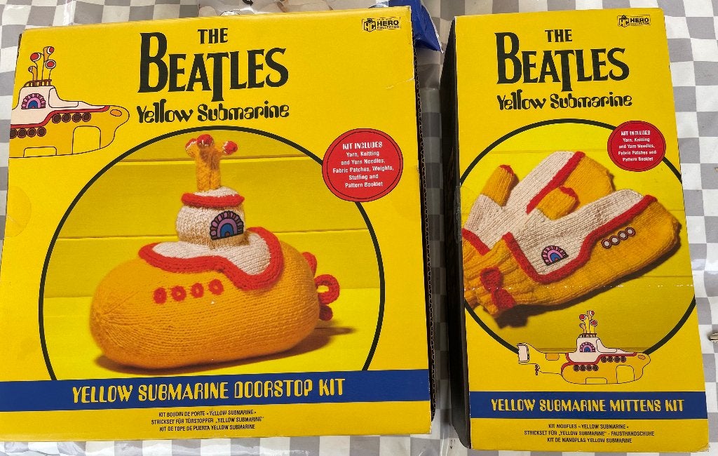 Yellow Submarine Beatles Deurstop Wanten Breien Creatief, Ophalen of Verzenden, Nieuw, Gebruiksvoorwerp