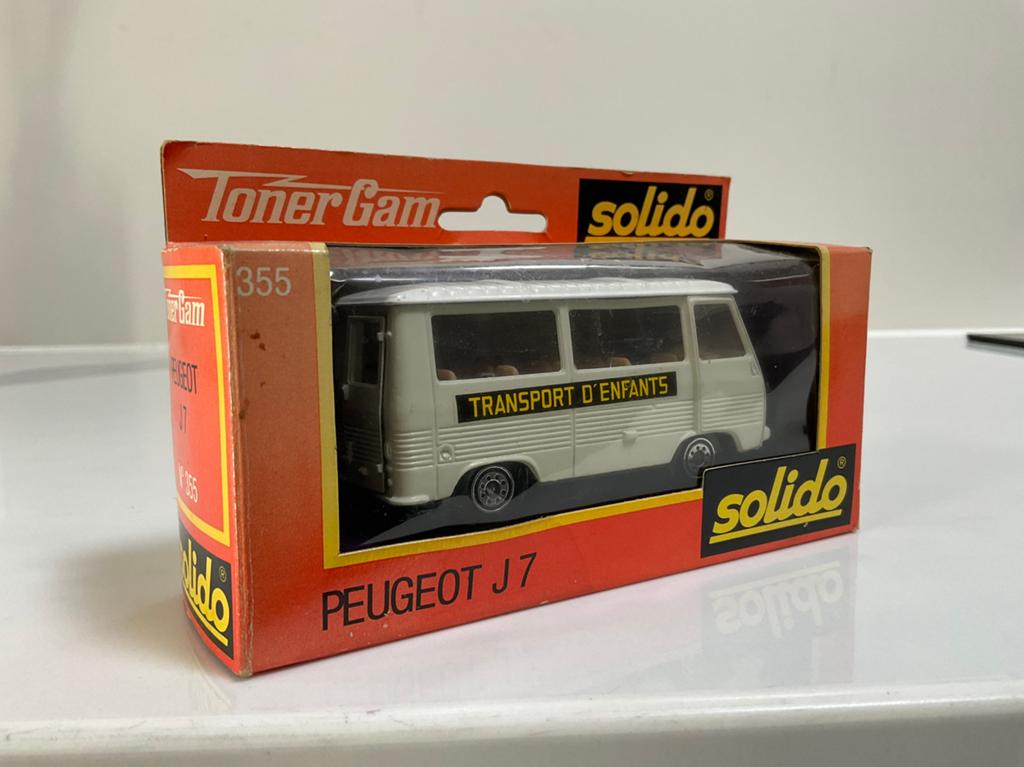 Solido Peugeot “J7” ca 1980, Hobby en Vrije tijd, Modelauto's | 1:43, Zo goed als nieuw, Auto, Overige merken, Ophalen of Verzenden