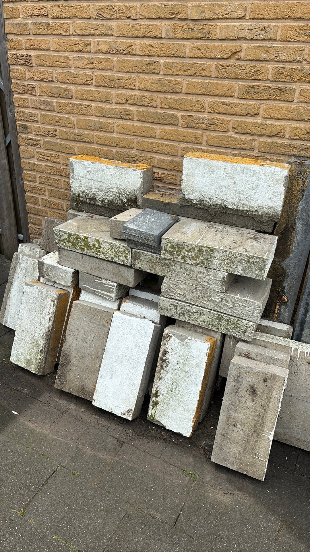Beton blokken, Tuin en Terras, Tegels en Klinkers, Ophalen of Verzenden, Zo goed als nieuw, Beton, Overige typen