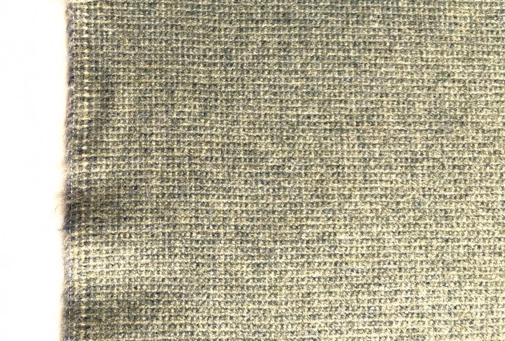 DanishArt Weaving Tweed 15; zachtgroen; 2 meter meubelstof, Wol, 120 cm of meer, Ophalen of Verzenden, Groen