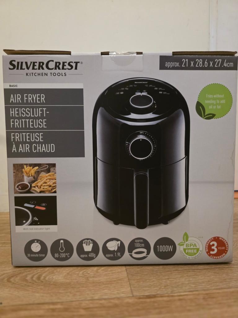 SilverCrest Basic Airfryer, Witgoed en Apparatuur, Airfryers, Ophalen of Verzenden, Nieuw, Airfryer, Minder dan 750 gram