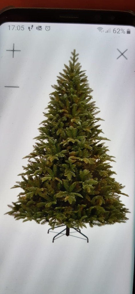Mooie (Kunst) Kerstboom met de ledverlichting apart in doos, Diversen, Ophalen, Zo goed als nieuw