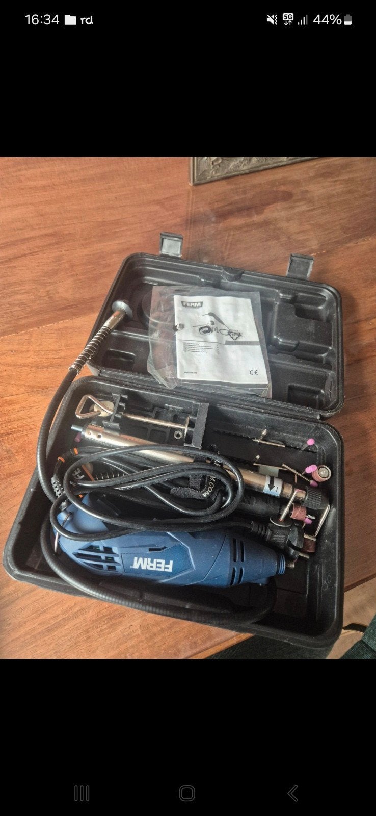 Ferm Multitool met accessoires en koffer, Ophalen of Verzenden, Gebruikt, Multitool, Ferm
