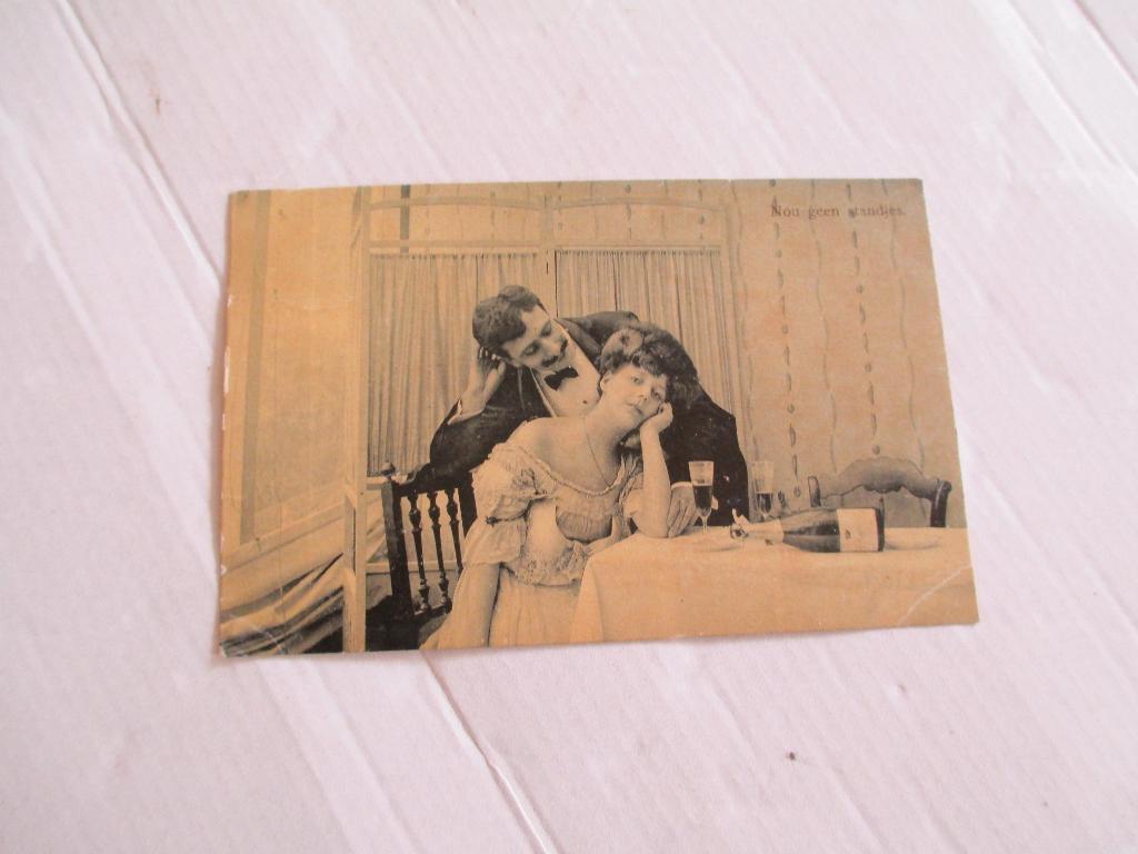 oude ansichtkaart nou geen standjes - aan de drank, Ophalen of Verzenden, Voor 1920, Gelopen