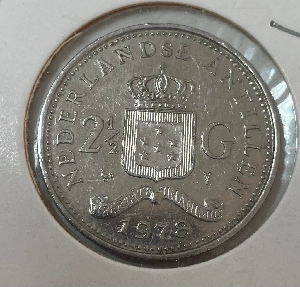 2,5 gulden Nederlandse Antillen 1978, Ophalen of Verzenden, Koningin Juliana