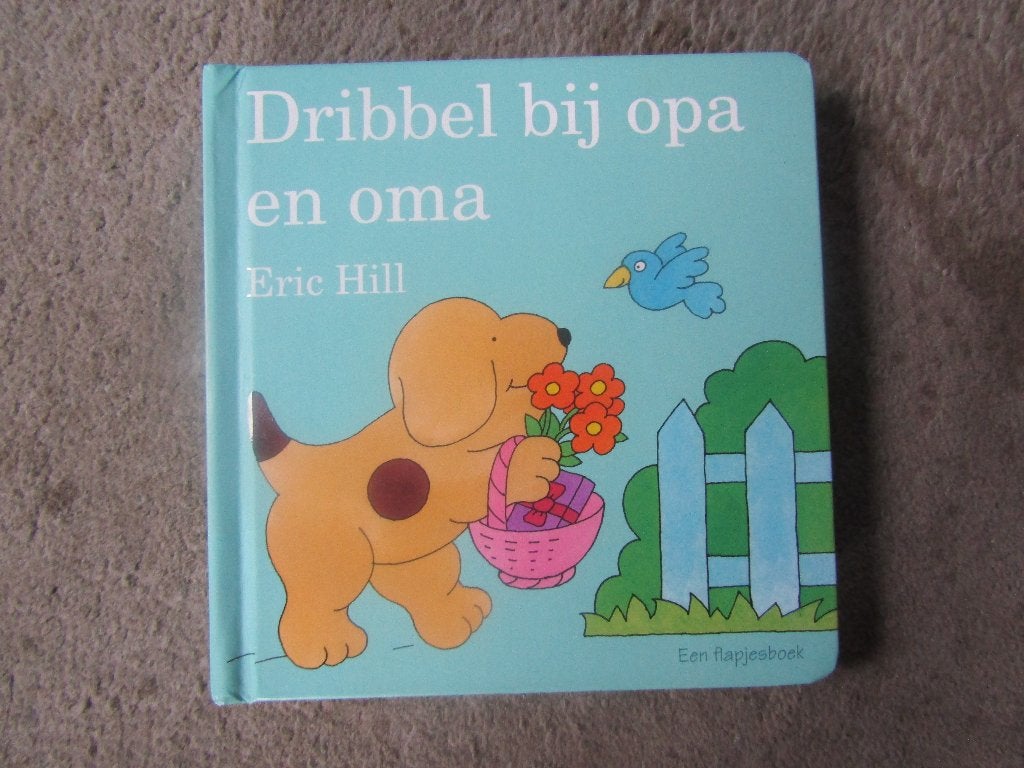 Boek: Dribbel bij opa en oma - Flapboek, Boeken, Ophalen of Verzenden, Gelezen, Eric Hill, Fictie algemeen