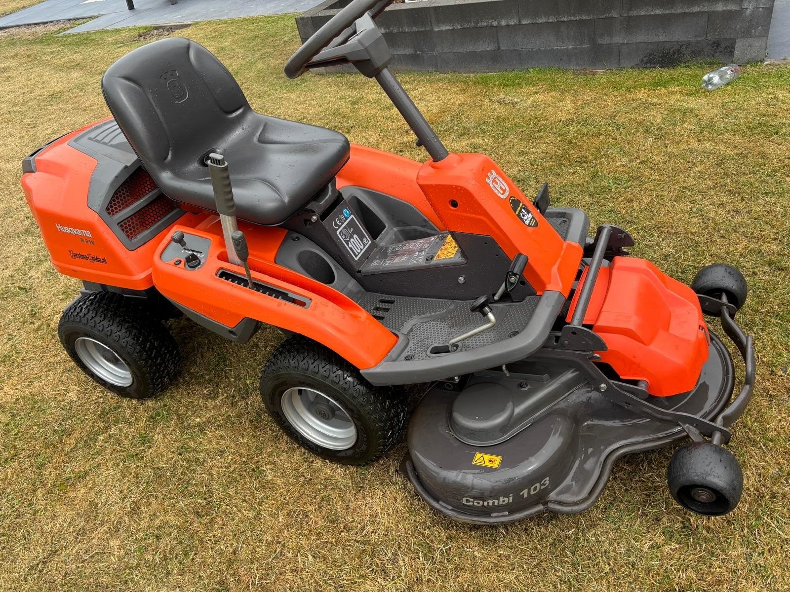 Husqvarna R 216 zitmaaier, Ophalen, Cirkelmaaier, Gebruikt, Mulchfunctie