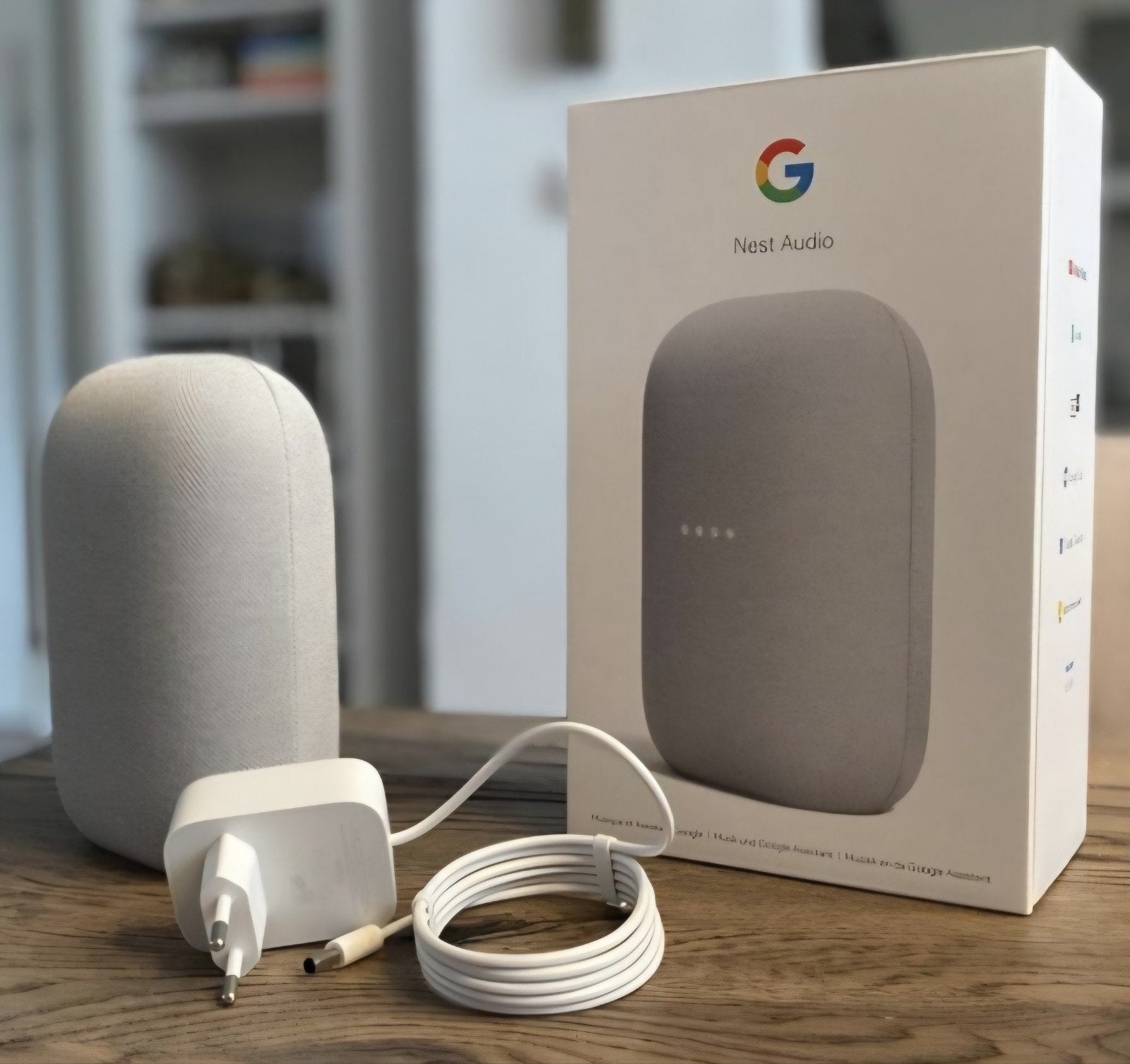 Google Nest Audio - Slimme Speaker met Google Assistent, Slimme speaker, Google, Ophalen of Verzenden, Zo goed als nieuw