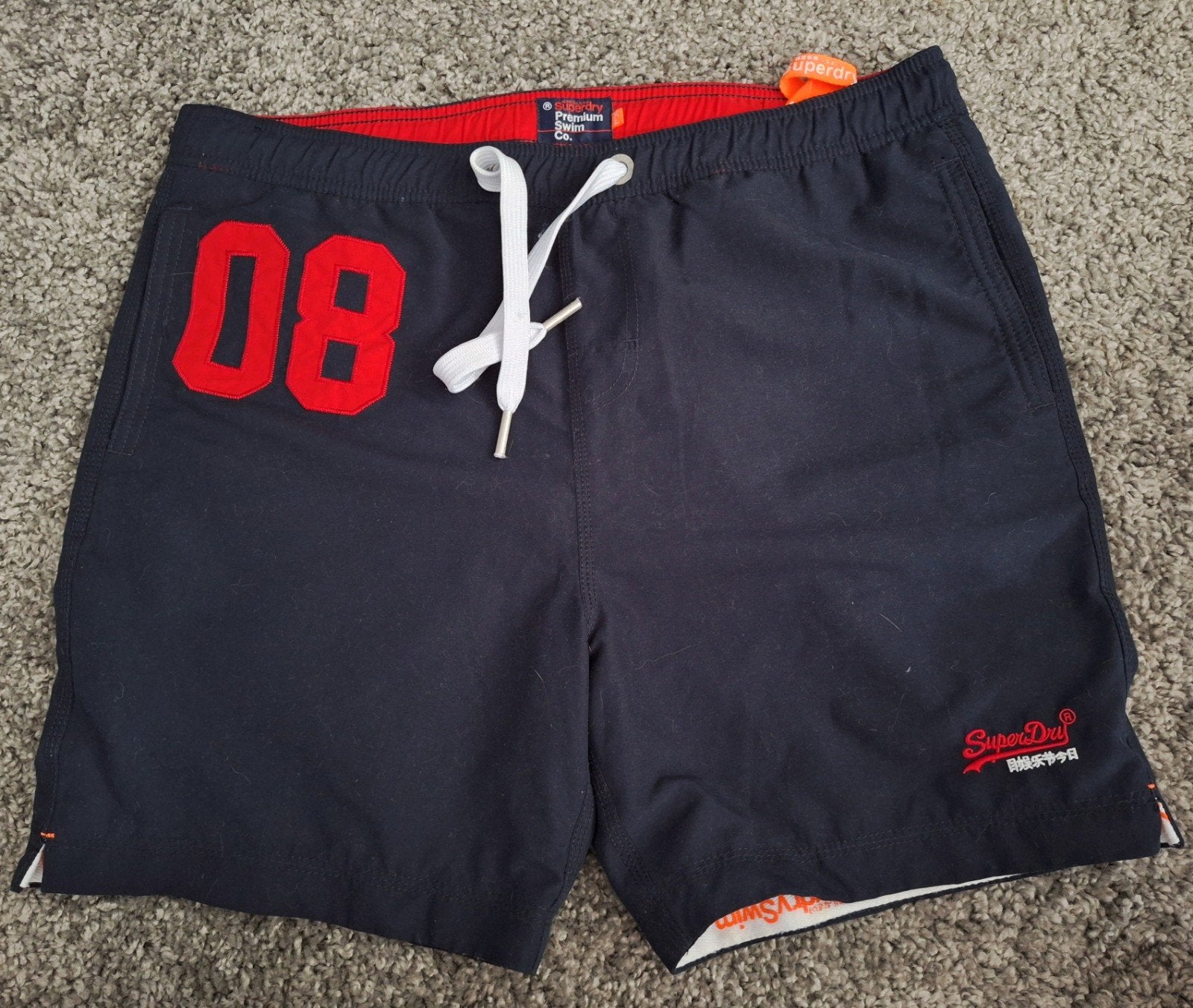 Superdry zwemshort donkerblauw maat XL - als nieuw, Kleding | Heren, Badmode en Zwemkleding, Blauw, Maat 56/58 (XL), Ophalen of Verzenden
