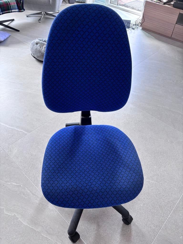 Blauwe Bureaustoel, Ophalen, Gebruikt, Blauw, Bureaustoel