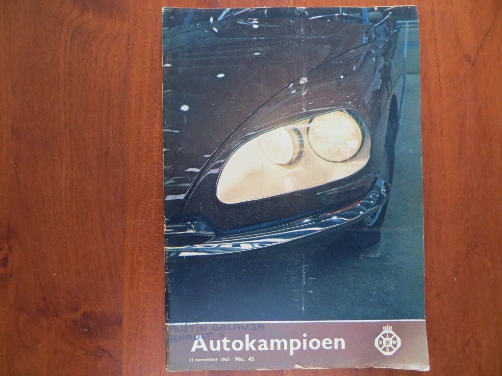 Autokampioen 45 1967 test Austin Balanza, Hoog Catharijne, Ophalen of Verzenden, Zo goed als nieuw, Alfa Romeo