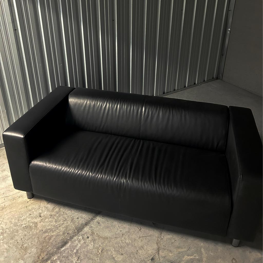 IKEA Klippan 2-zitsbank (zwart), Huis en Inrichting, Ophalen, Overige materialen, 150 tot 200 cm, Tweepersoons