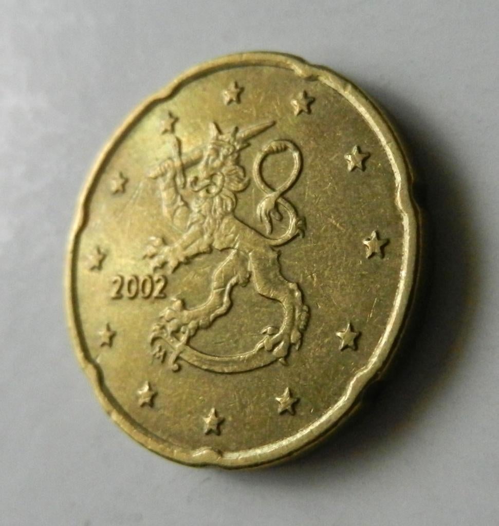 Finland 20 eurocent 2002, Postzegels en Munten, Munten | Europa | Euromunten, Verzenden, Finland, 20 cent, Losse munt