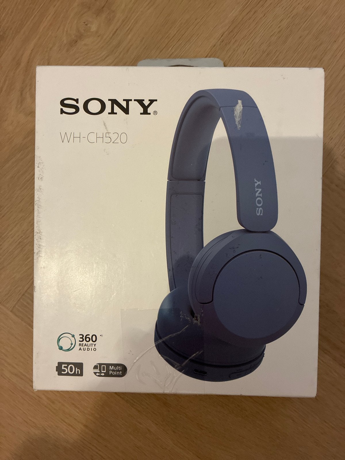 Sony WH-CH520 Bluetooth koptelefoon - Blauw (Als nieuw), Verzenden, Bluetooth, On-ear, Zo goed als nieuw