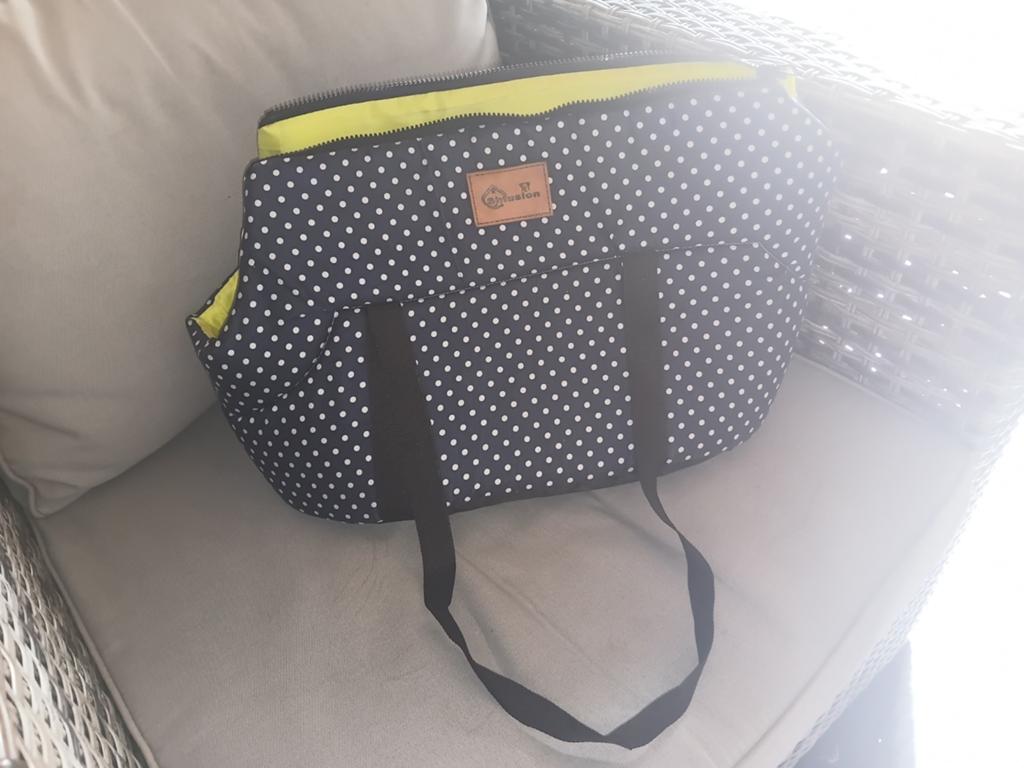 Shfusion honden draagtas donkerblauw met polkadots, Ophalen of Verzenden, Nieuw