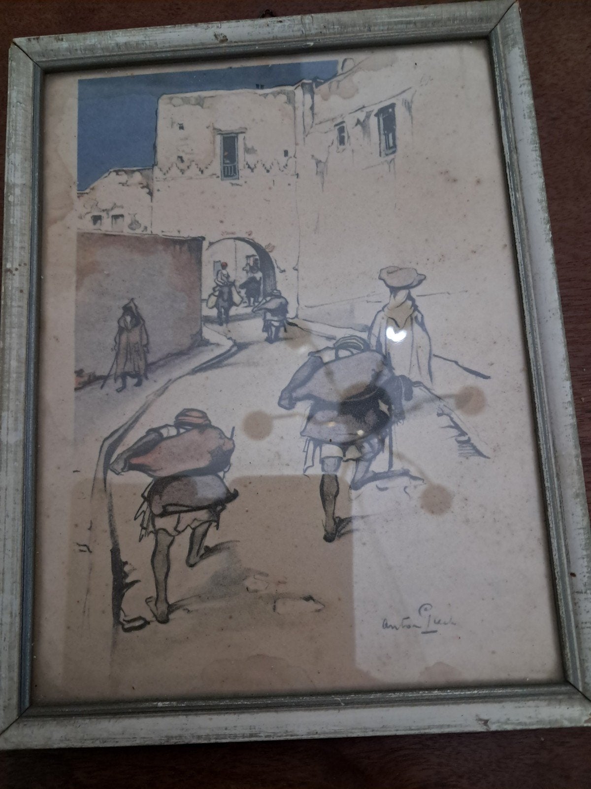 schilderijtje Anton Pieck, Antiek en Kunst, Ophalen of Verzenden