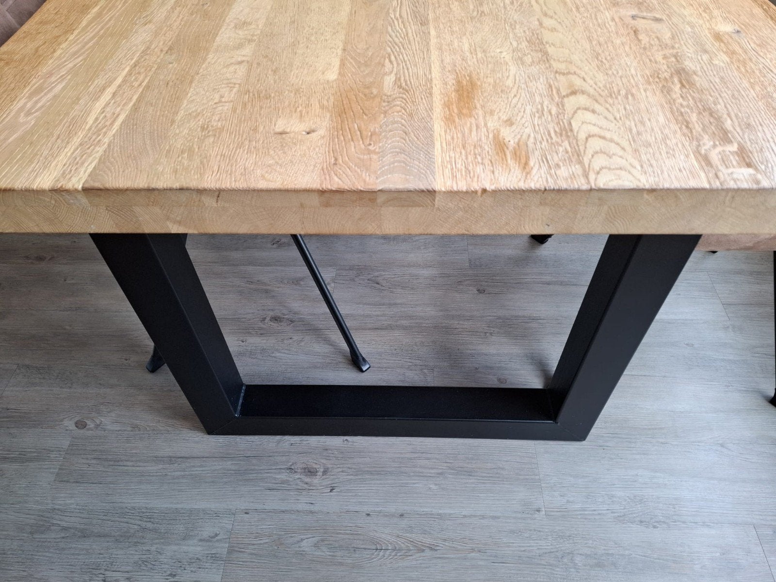 Mooie stalen tafelpoten - Zwart, robuust design, Ophalen, Gebruikt, Metaal, Tafelpoot