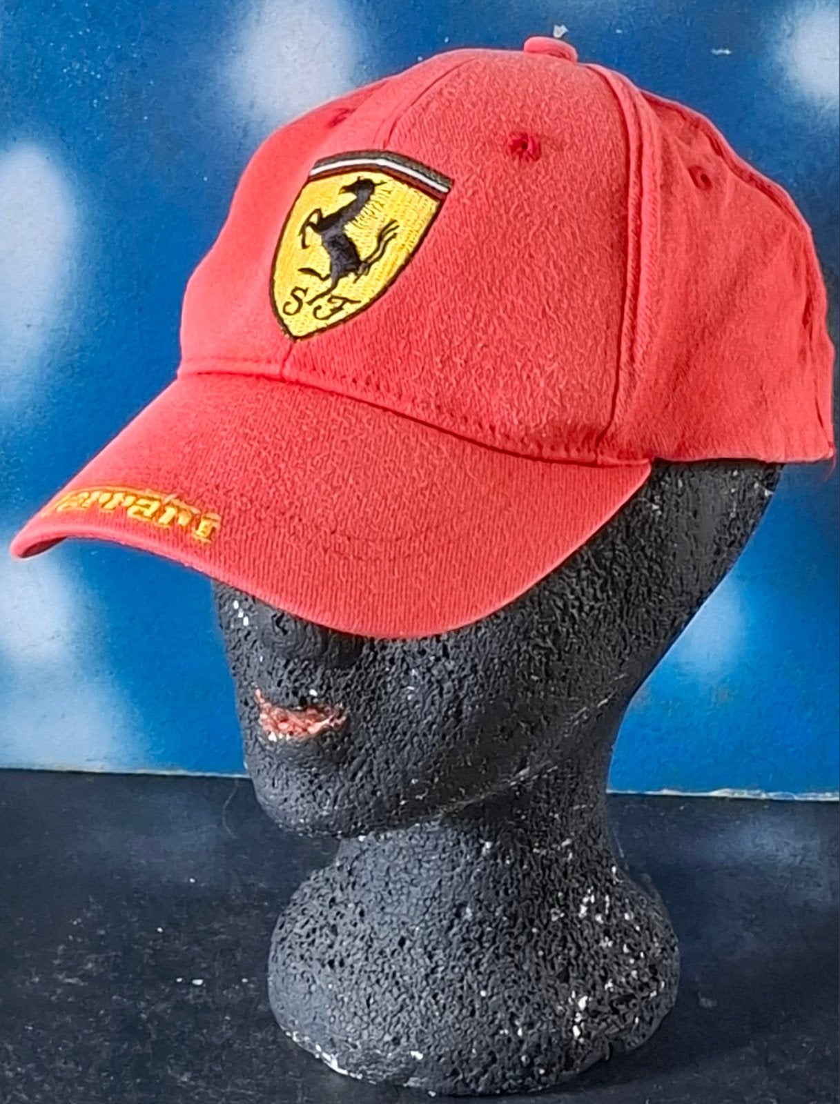 FERRARI. Formule 1 Cap. RARE. Oud model.  Embroided.  Maat L, Ophalen of Verzenden, Gedragen, 58 of 59 cm (L, 7¼ of ⅜ inch), Pet
