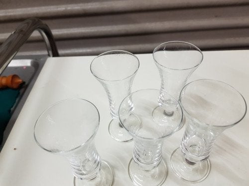 shotglazen groot 5 stuks, Verzamelen, Ophalen of Verzenden, 'T Olde Gre-j, Info@toldegrej.nl, Endepoelstraat 20f Didam