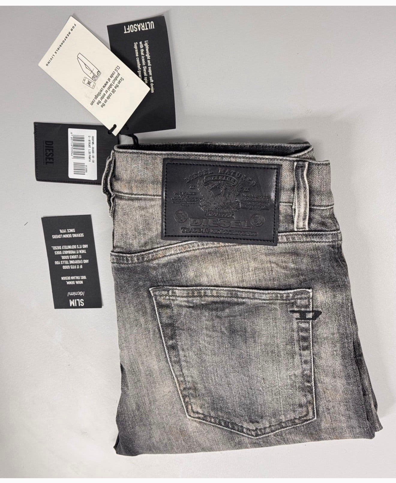 Diesel D-STRUKT L 32 PANTA L32-W32 32-32 NIEUW Slim fit 230$, P, P, P, Nieuw