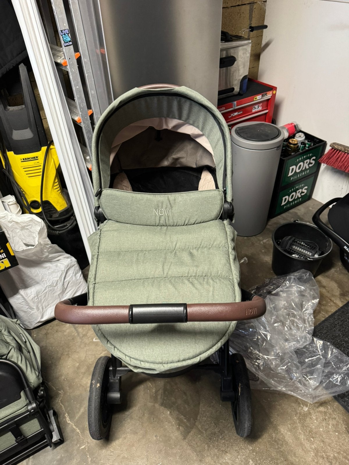 3 in 1 kinderwagen met extra’s, Zo goed als nieuw, Combiwagen, Verstelbare duwstang, Ophalen