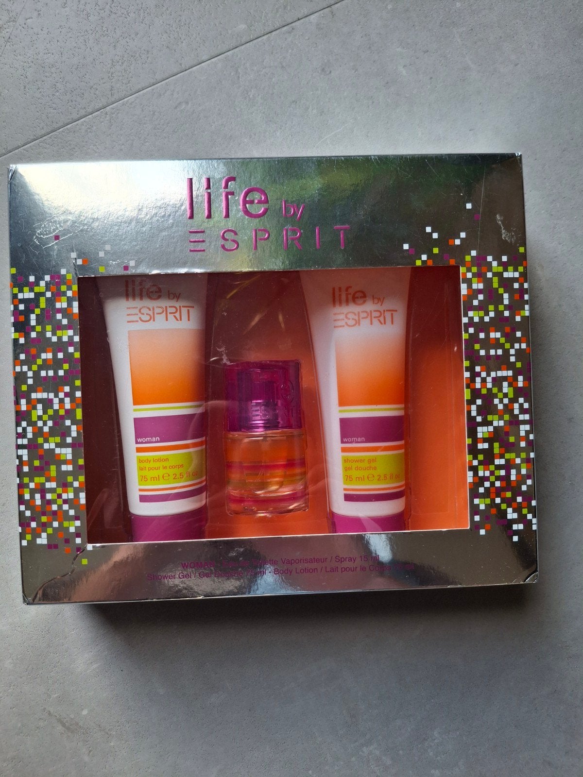 Esprit Life by Esprit set: Eau de Toilette, Douchegel, Bodyl, Ophalen of Verzenden, Nieuw