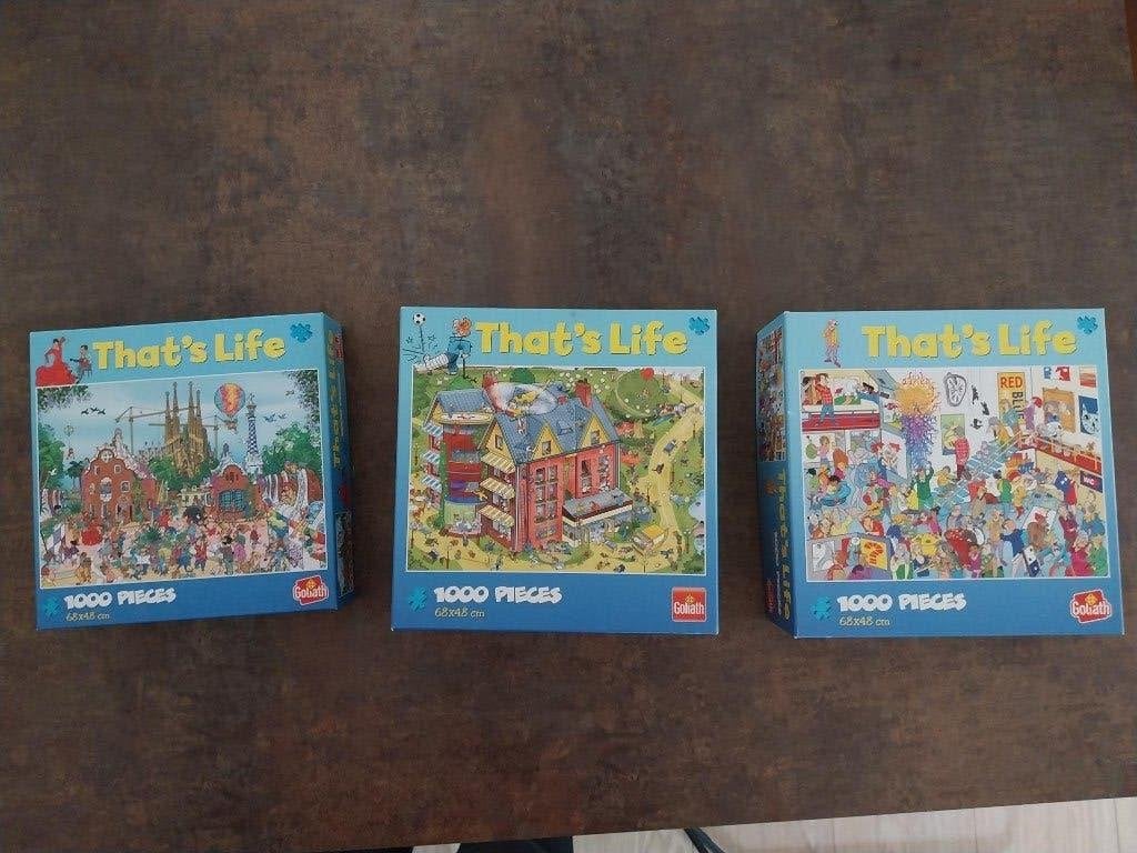 Te koop drie legpuzzels, Ophalen, 500 t/m 1500 stukjes, Zo goed als nieuw, Legpuzzel