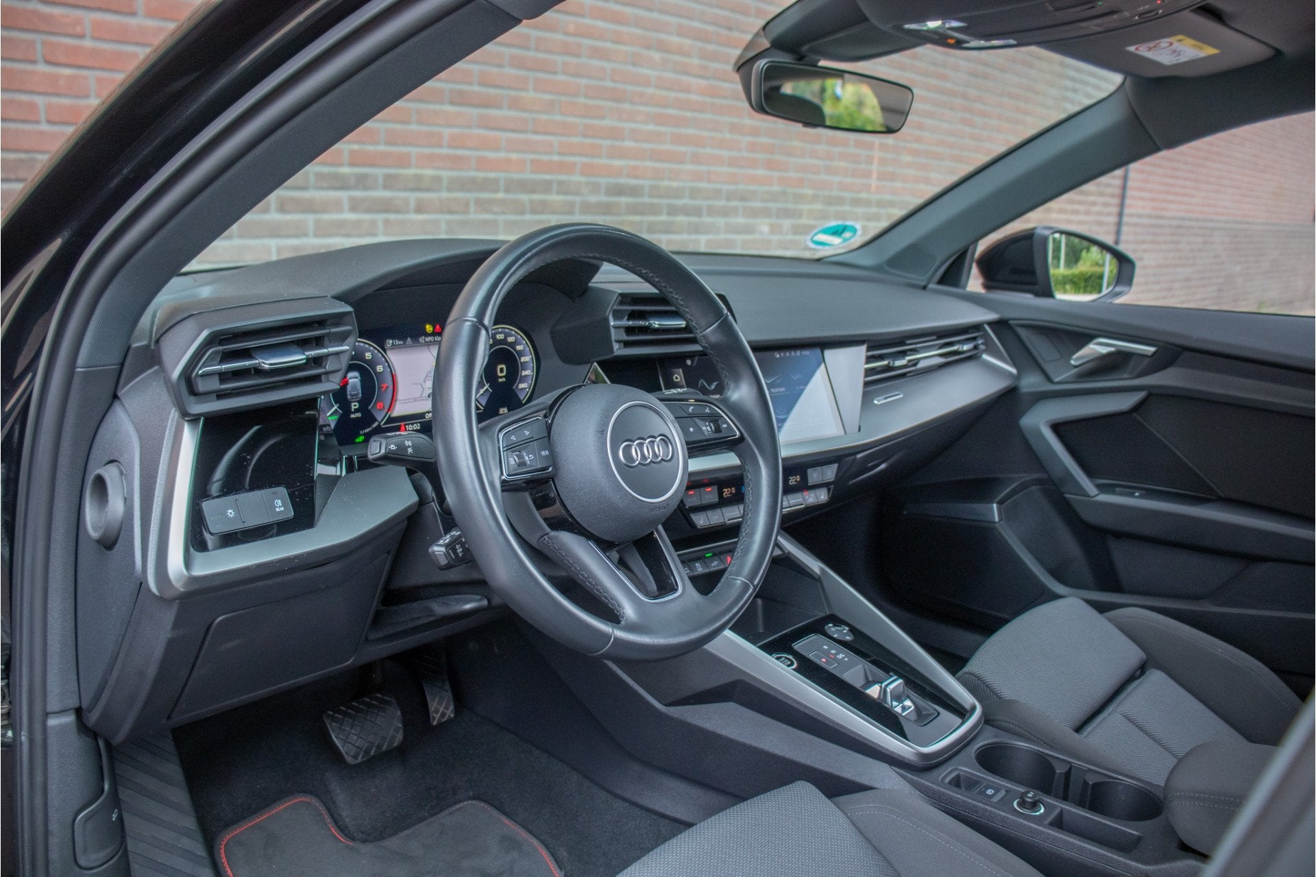Audi A3 45 TFSI e 245pk S Line, Bang & Olufsen, Trekhaak, St, Stof, Gebruikt, Zwart, 4 cilinders