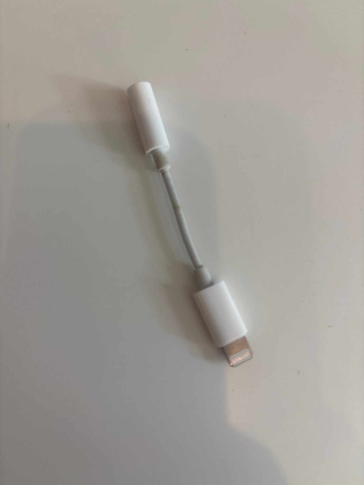 Apple Lightning naar 3.5mm Jack Adapter, Ophalen of Verzenden, Gebruikt, Minder dan 2 meter, Overige kabels