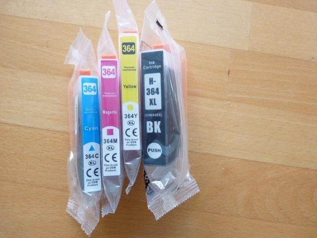 4 inkt cartridges inkjet printer 364, Computers en Software, Ophalen of Verzenden, Nieuw, Cartridge, Hp