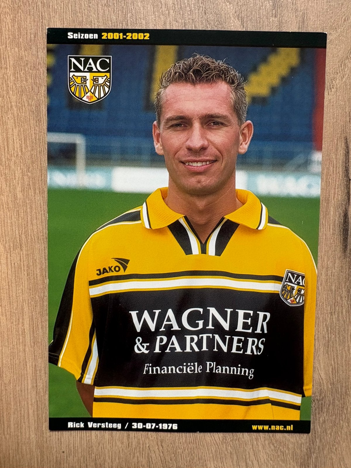 Fotokaart Rick Versteeg (NAC Breda)., Ophalen of Verzenden, Nieuw, NAC Breda, Spelerskaart