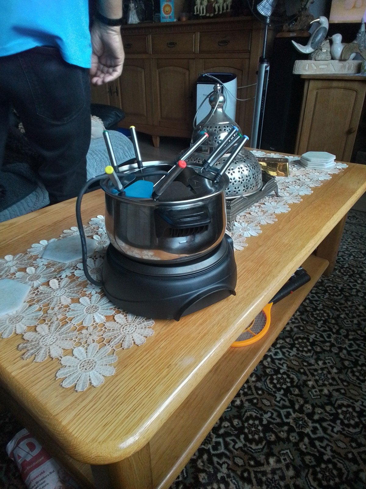 Fonduepan - Zo goed als nieuw, Ophalen of Verzenden, Zo goed als nieuw, Elektrisch, Fonduepan