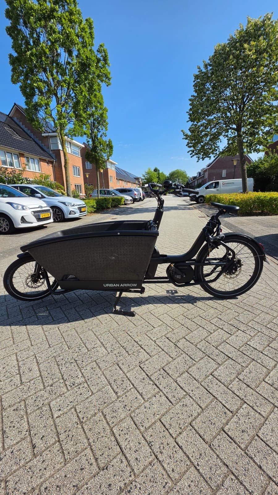 Urban Arrow elektrische bakfiets, Gebruikt, 3 kinderen, Elektrisch, Ophalen