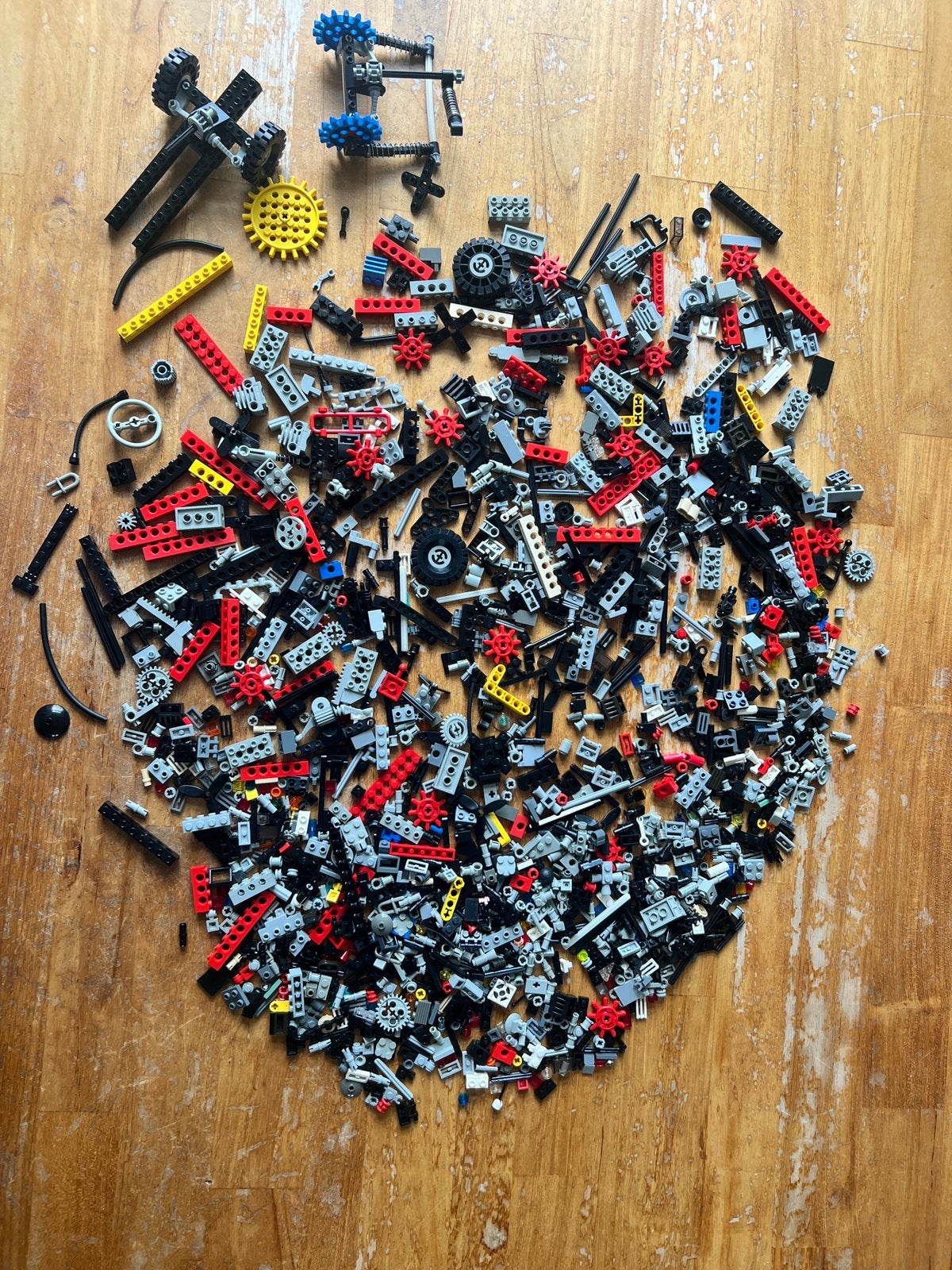 partij Vintage LEGO Technic onderdelen oa tandwielen, Gebruikt, Overige thema's, Lego, Overige typen