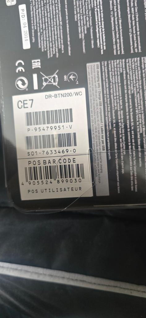 Sony DR-BTN200, Ophalen, Op oor (supra aural), Sony, Draadloos