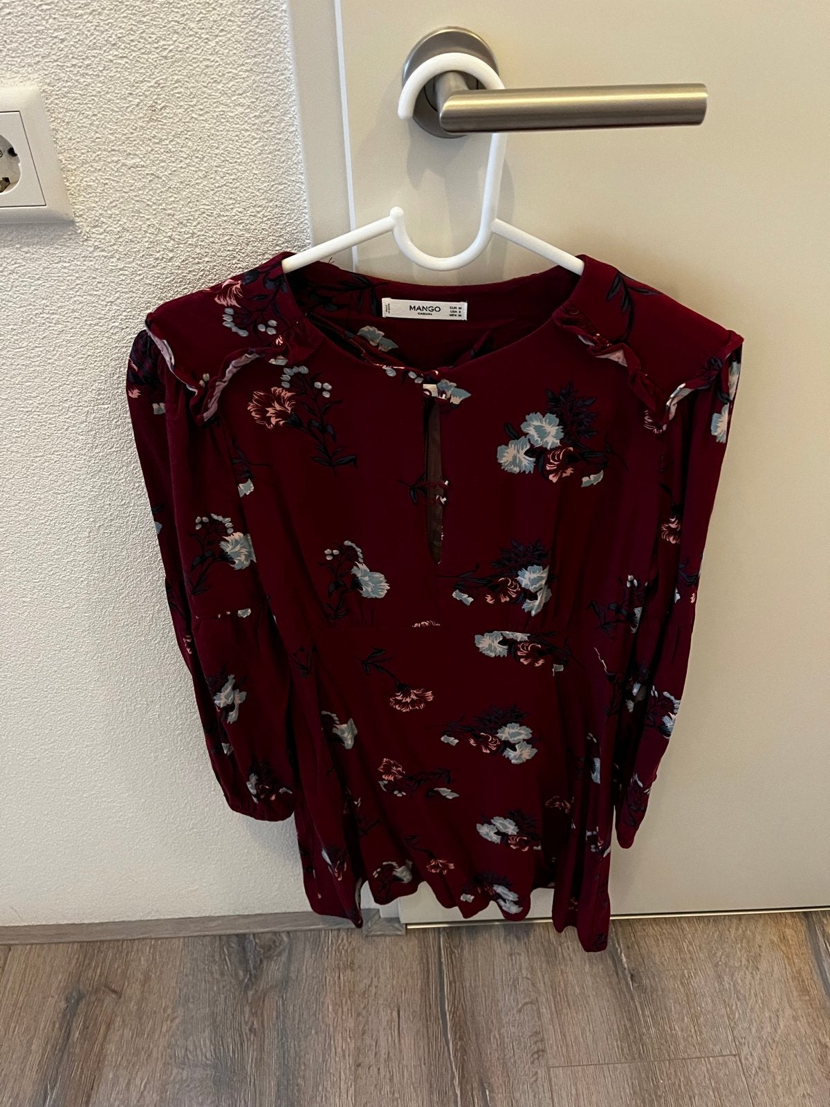 Mango jurk met bloemenprint - Maat S, Ophalen of Verzenden, Zo goed als nieuw, Maat 36 (S), Boven de knie