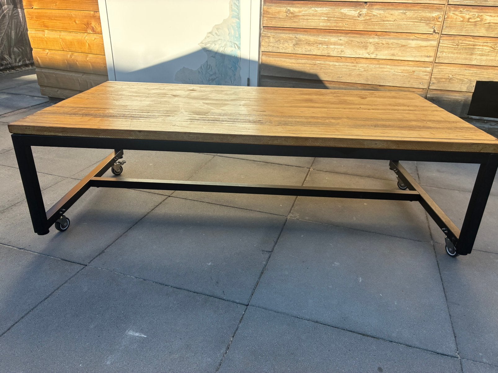 Salontafel tuintafel, Ophalen, Gebruikt, 100 tot 150 cm, 50 tot 100 cm