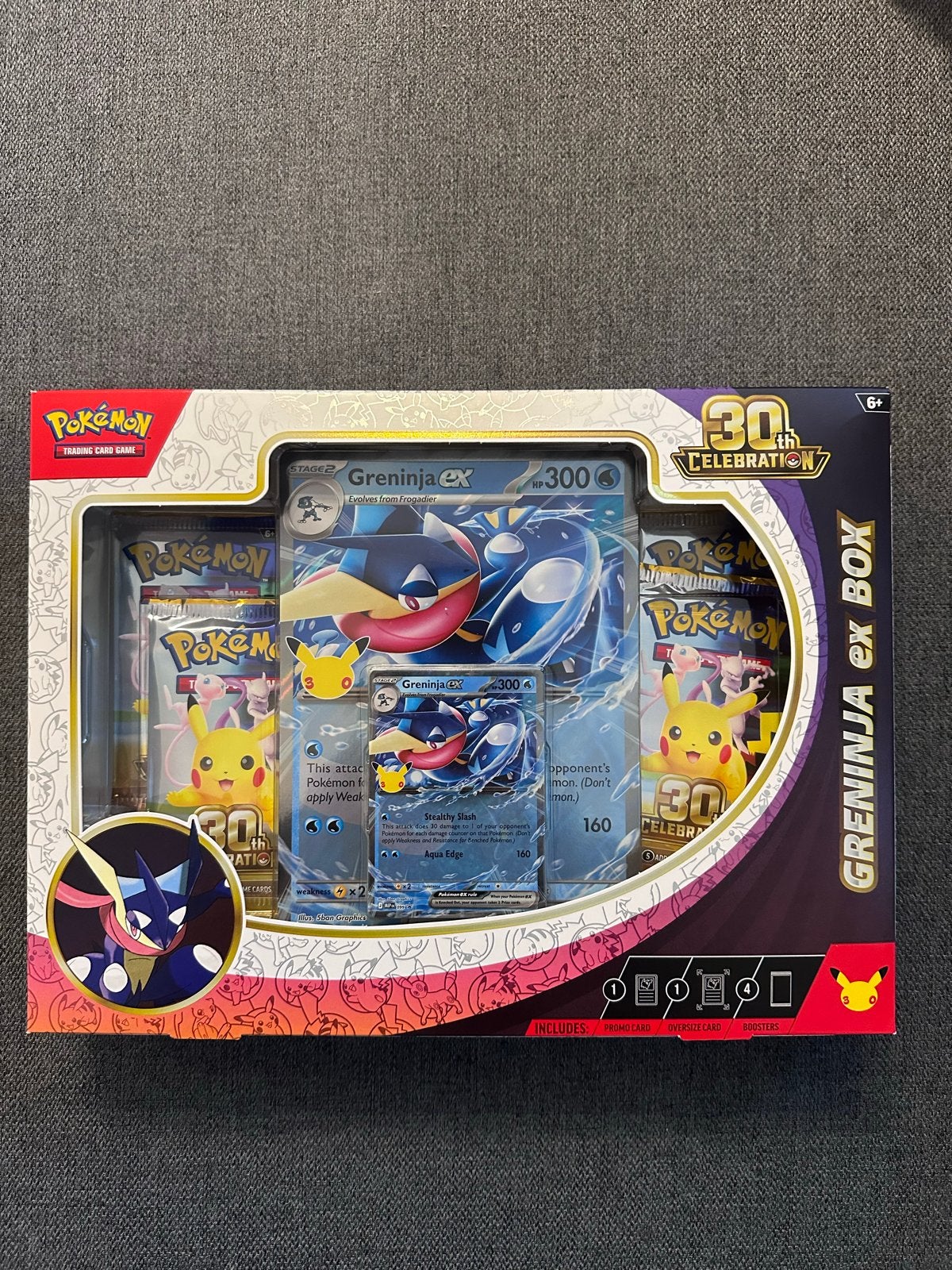 Pokémon TCG Greninja ex Box 30th Celebration, Ophalen of Verzenden, Nieuw, Overige typen