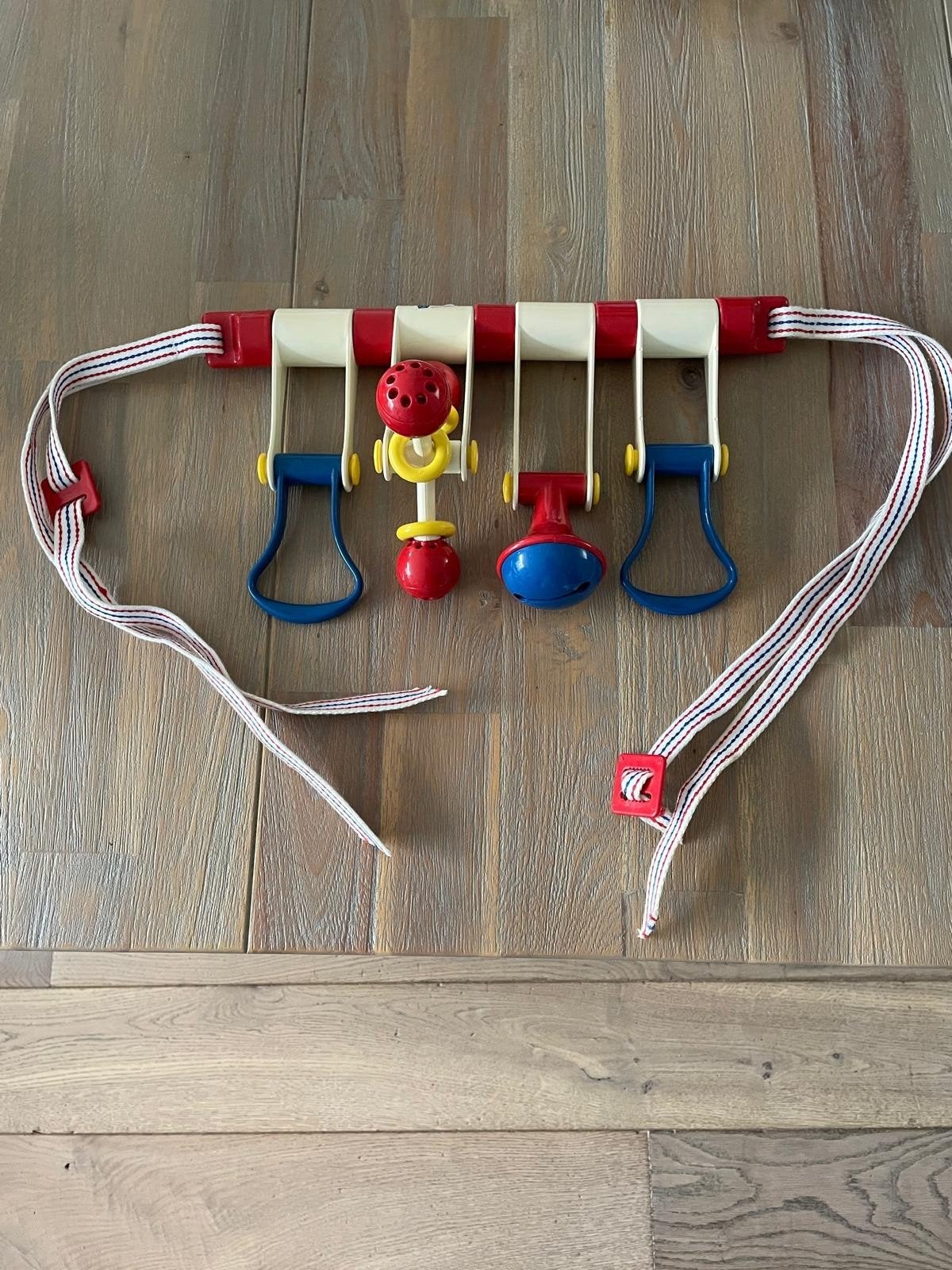 Vintage Babygym met rammelaars en speeltjes, Ophalen of Verzenden, Gebruikt, Babygym, Met geluid