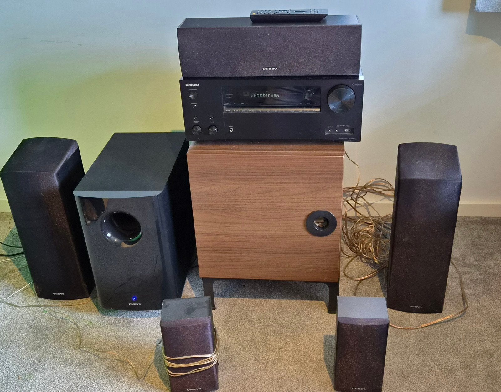 Onkyo HT-S7800 Dolby Atmos 5.1.2, Ophalen, Zo goed als nieuw, 120 watt of meer, Onkyo