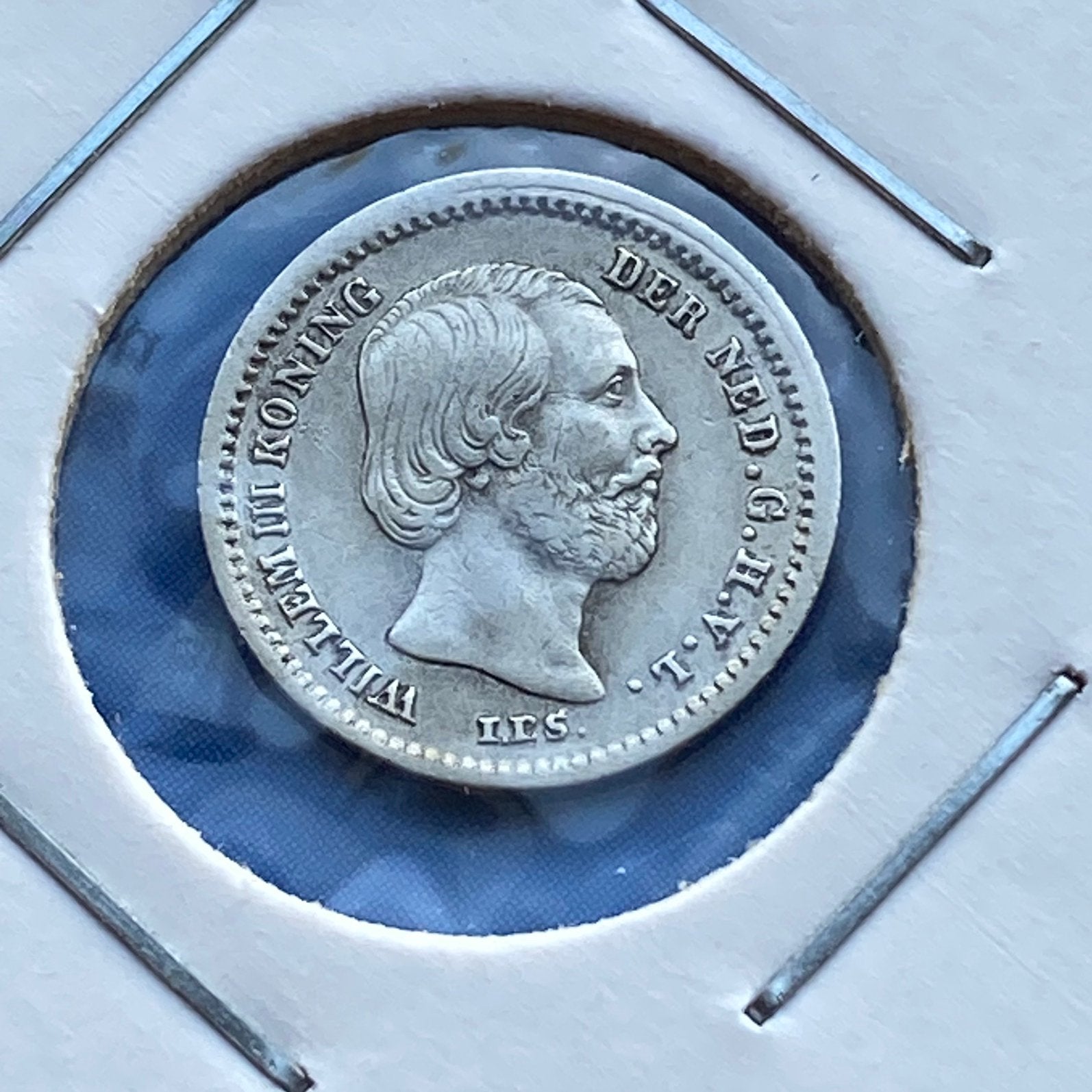 5 Cent / Stuiver Zilver uit 1850 van Willem III, Koning Willem III, Verzenden, Zilver, Losse munt