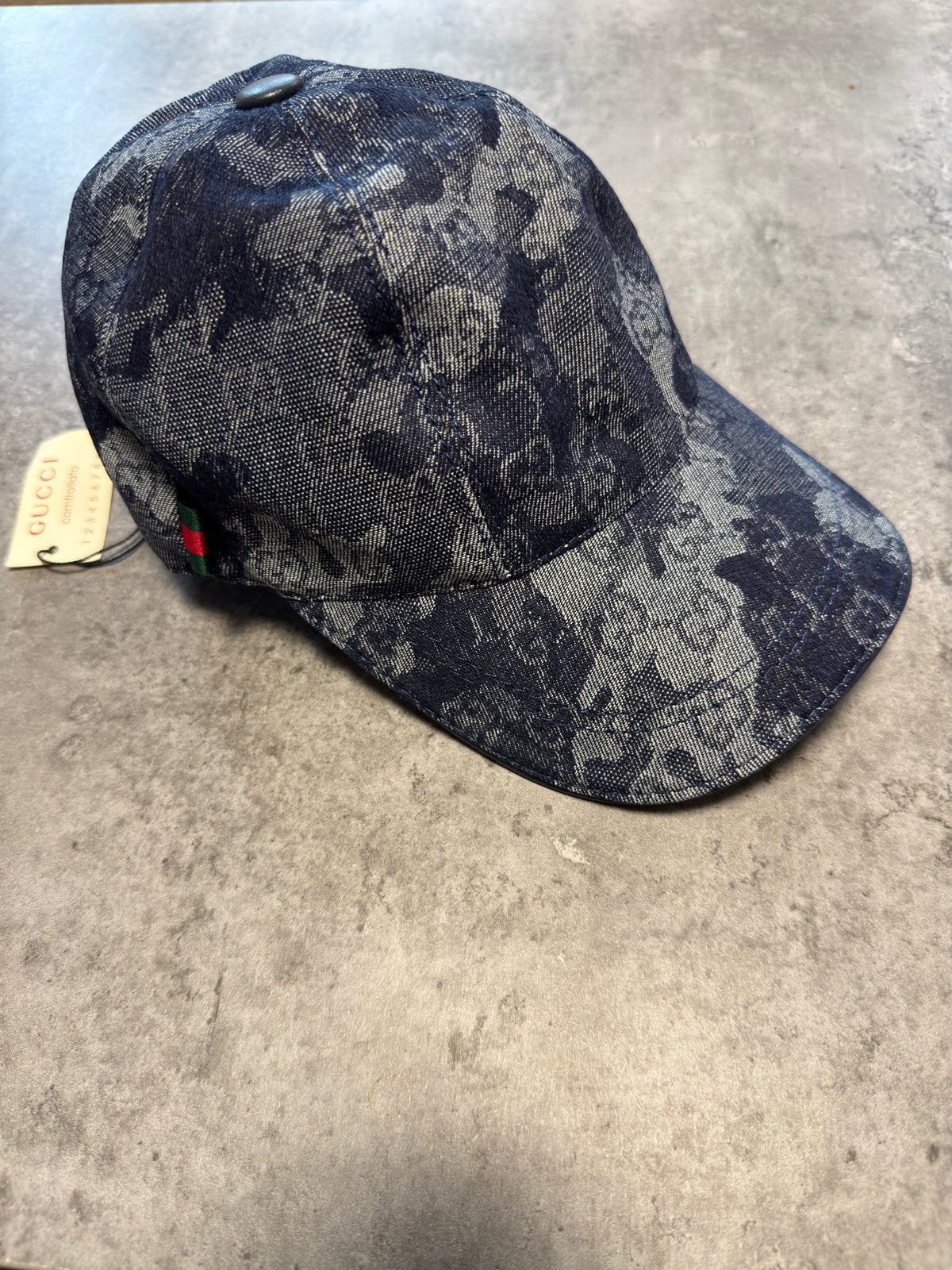 Gucci GG Denim Marbled Canvas Pet, Kleding | Dames, Ophalen, Nieuw, One size fits all