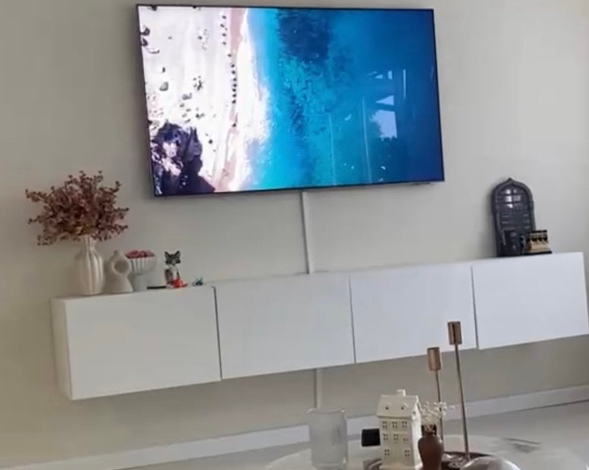 Ikea tv kast Besta wit hoogglans, Ophalen, Zo goed als nieuw
